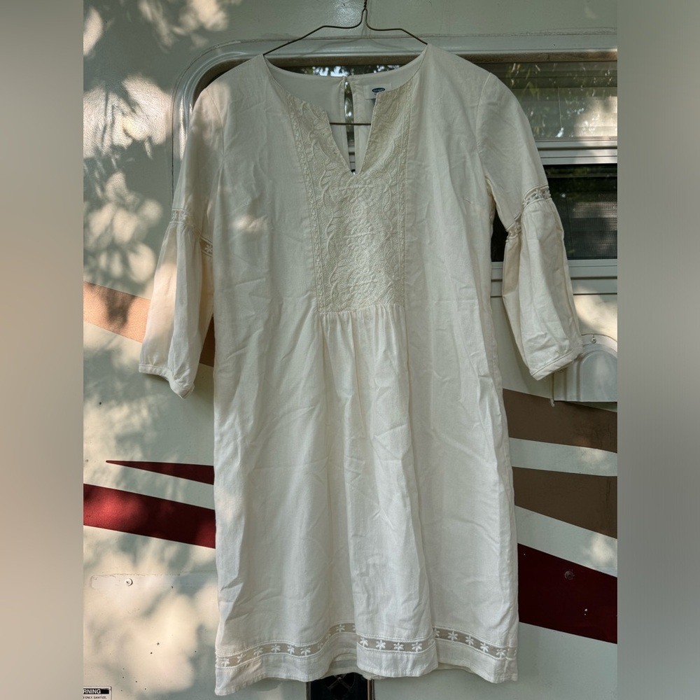 Old navy cream mini dress